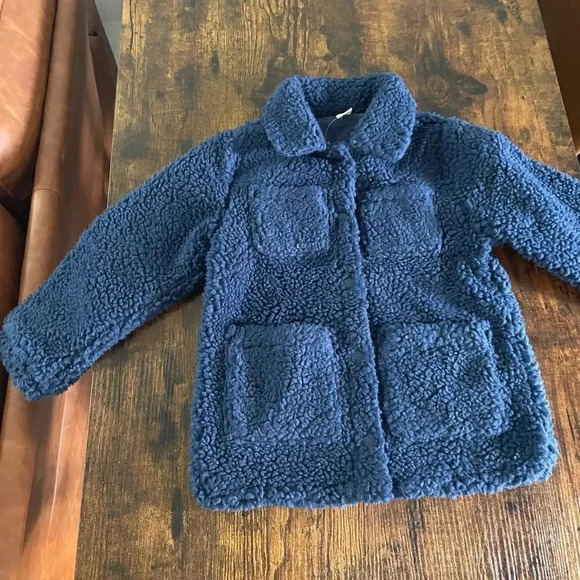 J.Crew Girls' shirt-jacket in sherpa - Picture 5 of 15